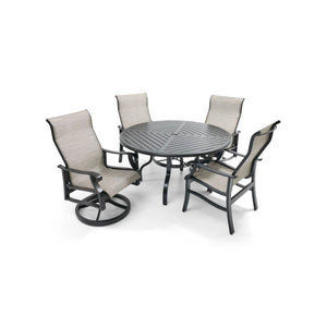 Stirling 5 Piece Sling Dining Group - The Great Escape