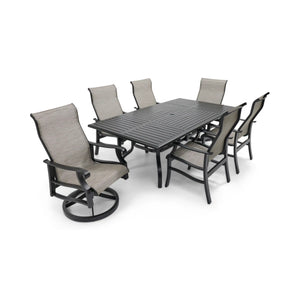 Stirling 7 Piece Sling Dining Group - The Great Escape