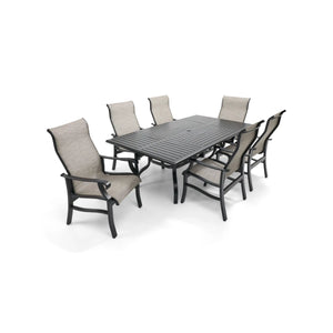 Stirling 7 Piece Sling Dining Group - The Great Escape