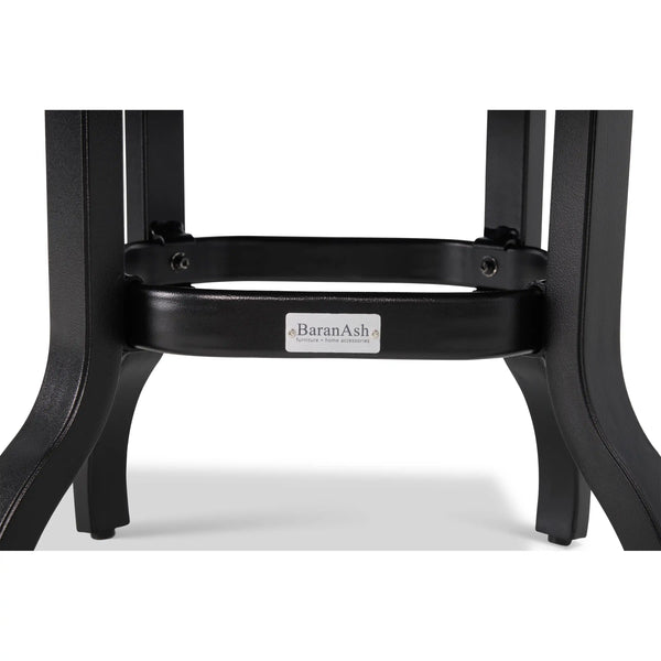 23 Inch Square Black Farnham Slat Coffee Table - The Great Escape
