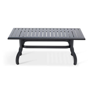 26x48 Inch Rectangle Black Farnham Slat Coffee Table - The Great Escape