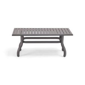 26x48 Inch Rectangle Graphite Farnham Slat Coffee Table - The Great Escape