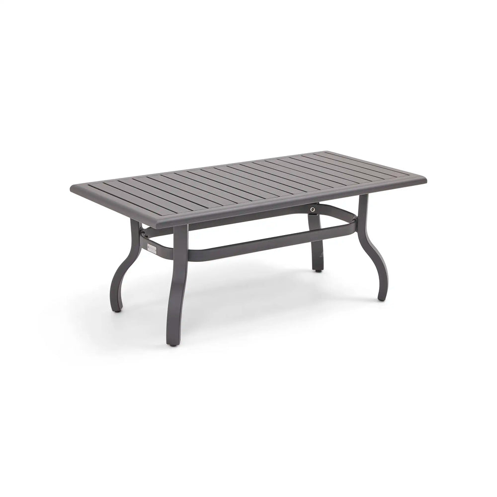 26x48 Inch Rectangle Graphite Farnham Slat Coffee Table - The Great Escape