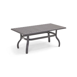 26x48 Inch Rectangle Graphite Farnham Slat Coffee Table - The Great Escape
