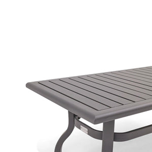 26x48 Inch Rectangle Graphite Farnham Slat Coffee Table - The Great Escape