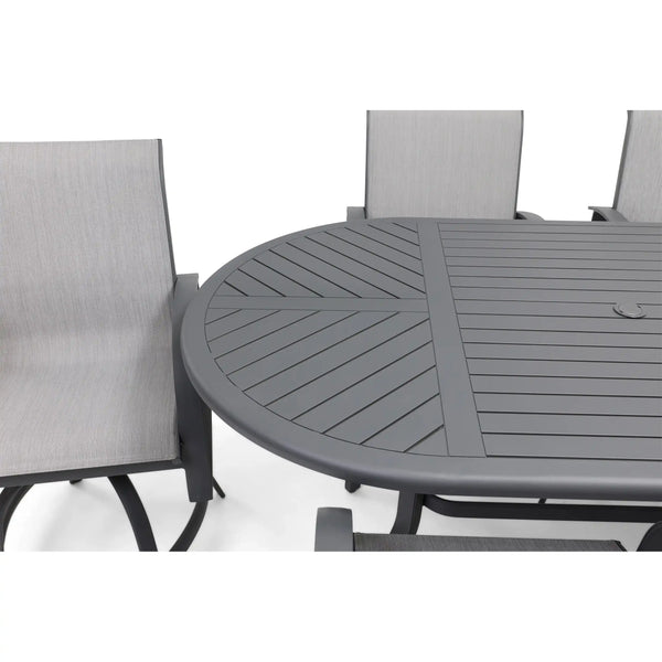 Wakefield 7 Piece Sling Counter Height Group - The Great Escape