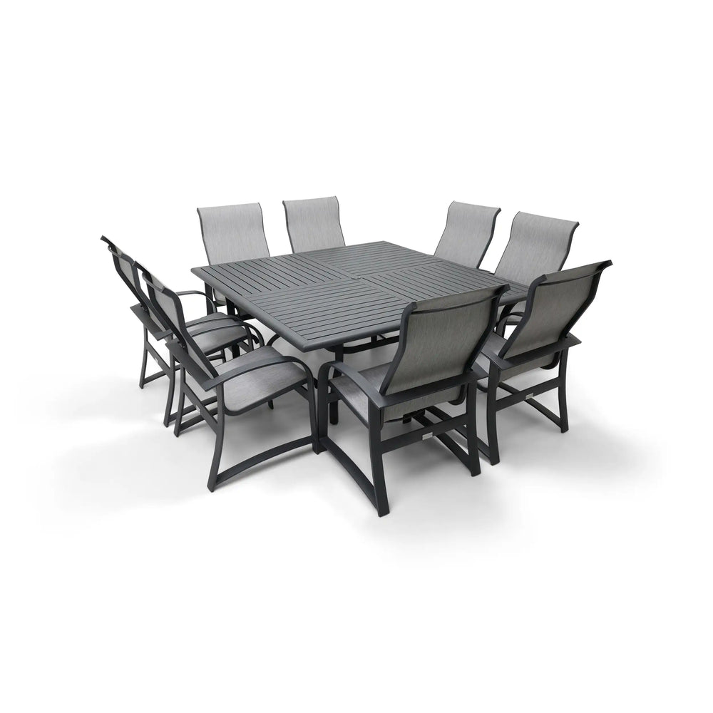 Wakefield 9 Piece Sling Square Dining Group - The Great Escape