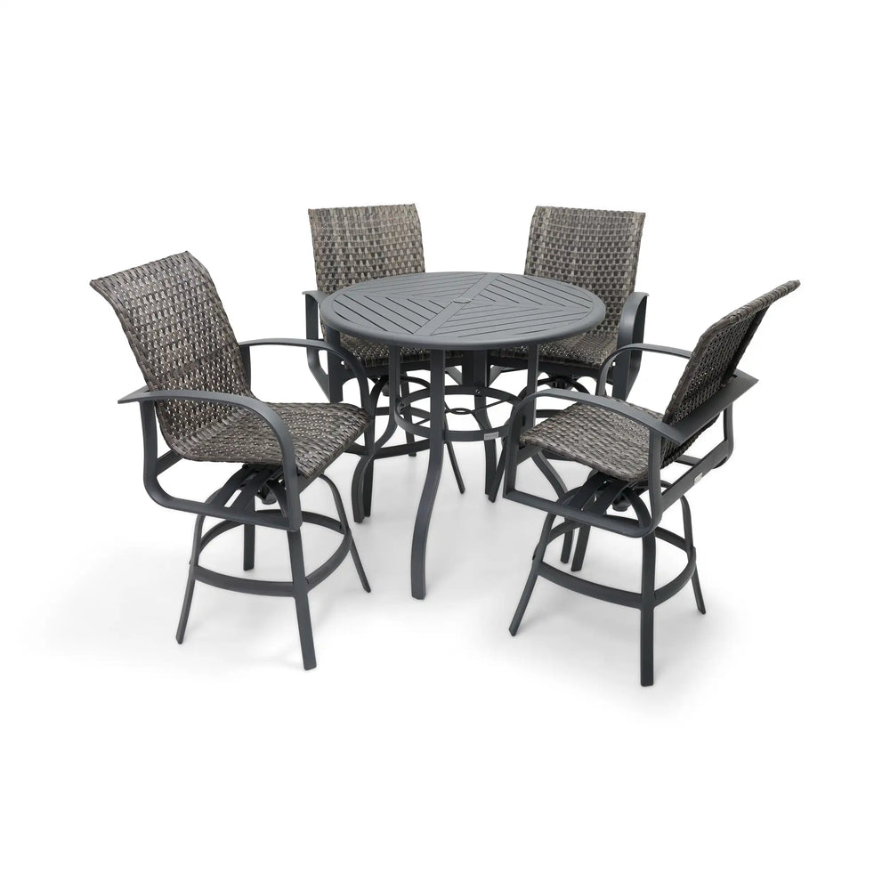 Wakefield 5 Piece Woven Bar Height Group - The Great Escape
