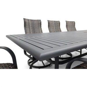Wakefield 9 Piece Woven 44"x112" Rectangle Dining Group - The Great Escape
