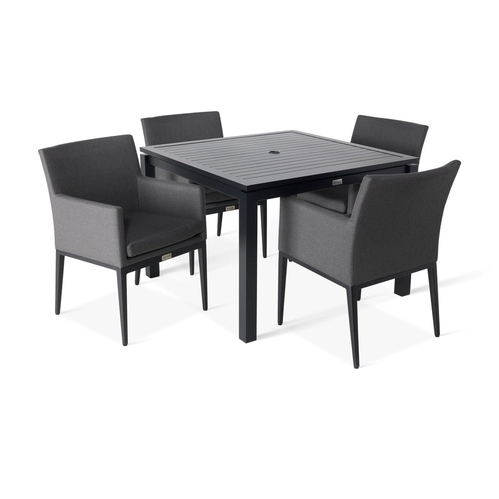 Capri 5 Piece Logan Graphite Dining Group - The Great Escape