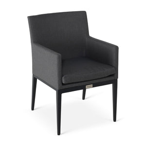 Capri Logan Graphite Cushioned Dining Chair - The Great Escape
