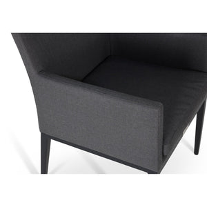 Capri Logan Graphite Cushioned Dining Chair - The Great Escape