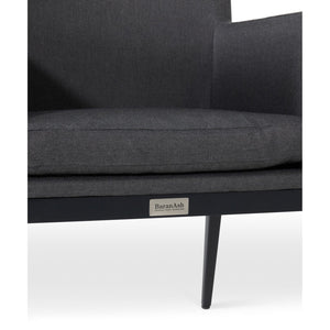 Capri Logan Graphite Cushioned Dining Chair - The Great Escape