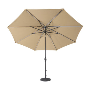 11' Designer Infinite 360° Auto Tilt Solar Lux Umbrella Heather Beige - The Great Escape