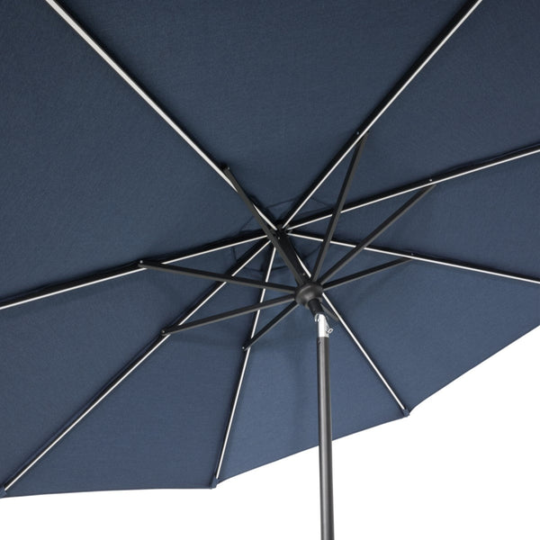 9' Designer Infinite 360° Auto Tilt Solar Lux Umbrella Spectrum Indigo - The Great Escape