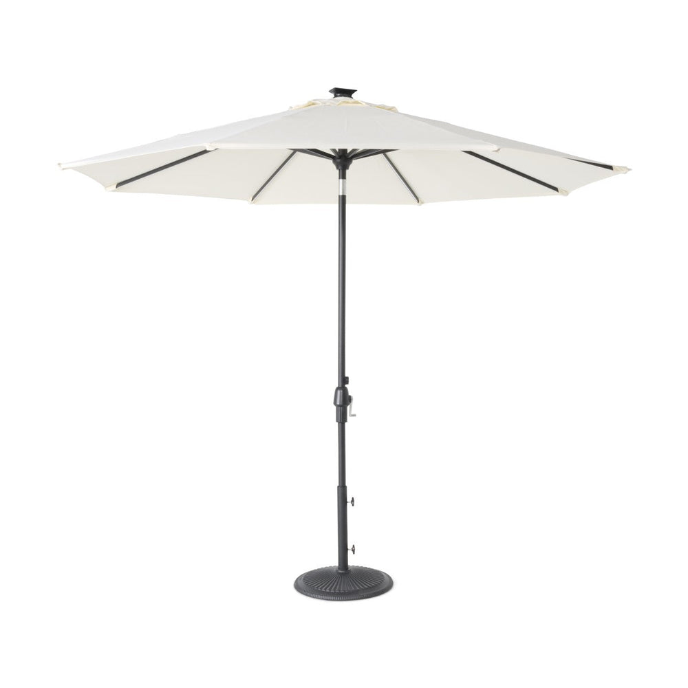 9' Designer Infinite 360° Auto Tilt Solar Lux Umbrella Natural - The Great Escape