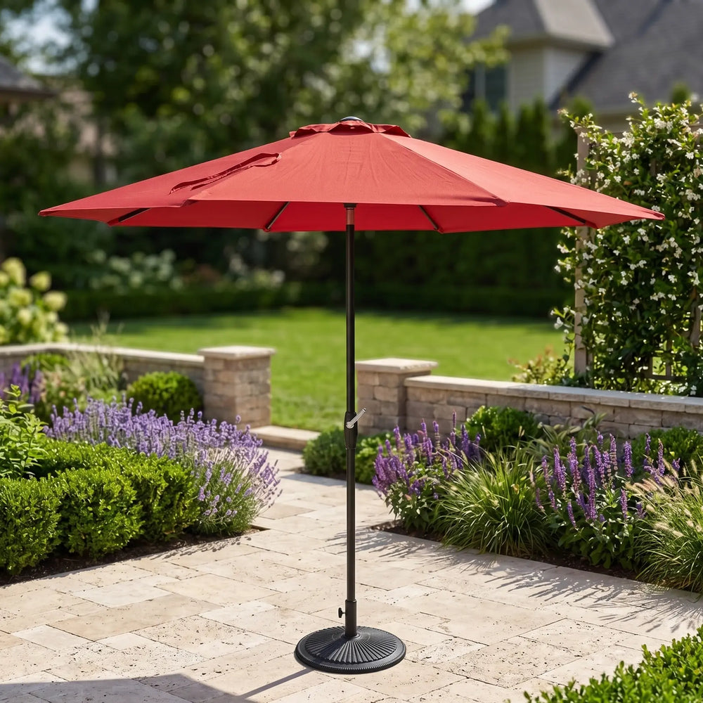 9' Deluxe Umbrella - Ruby Red - The Great Escape