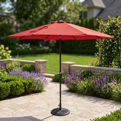 9' Deluxe Umbrella - Ruby Red - The Great Escape