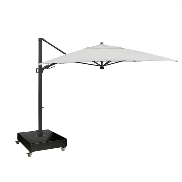 10'x13' Designer Rectangle Solar Lux Infinite Tilt Cantilever Umbrella - Natural - The Great Escape