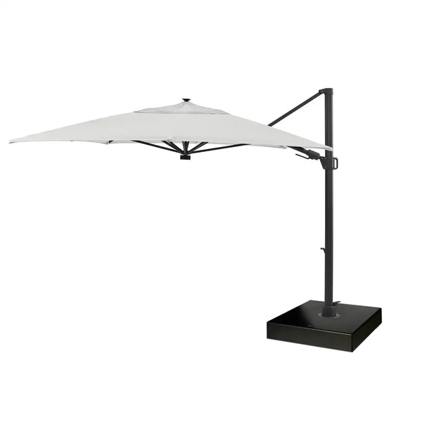 10'x13' Designer Rectangle Solar Lux Infinite Tilt Cantilever Umbrella - Natural - The Great Escape