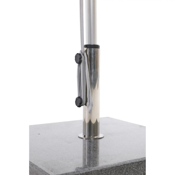 132 lbs. Grey Granite EZ Lock Rolling Umbrella Base - The Great Escape