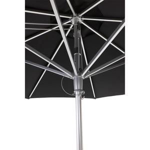 10' Commercial Octagonal Valencia Market Umbrella Black - The Great Escape