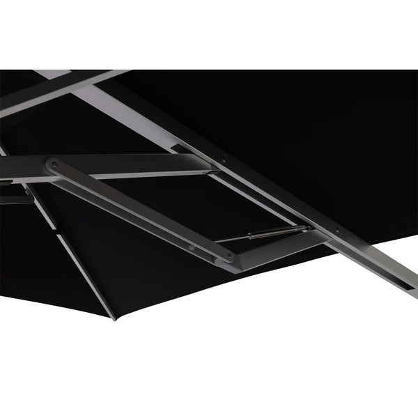 13' Square Commercial Valarium Cantilever Umbrella Black - The Great Escape