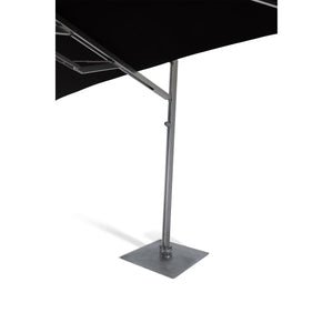 13' Square Commercial Valarium Cantilever Umbrella Black - The Great Escape