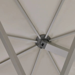 13' Square Commercial Valarium Cantilever Umbrella Natural - The Great Escape