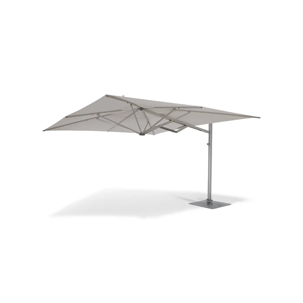 13' Square Commercial Valarium Cantilever Umbrella Natural - The Great Escape