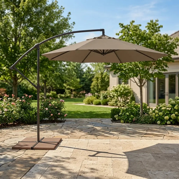 9' Classic Octagon Non-Tilt Cantilever Umbrella - The Great Escape