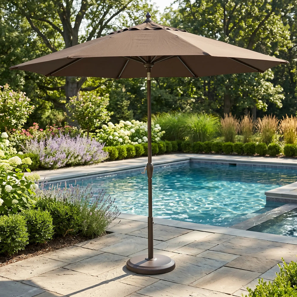 11' Deluxe Umbrella - Chocolate - The Great Escape