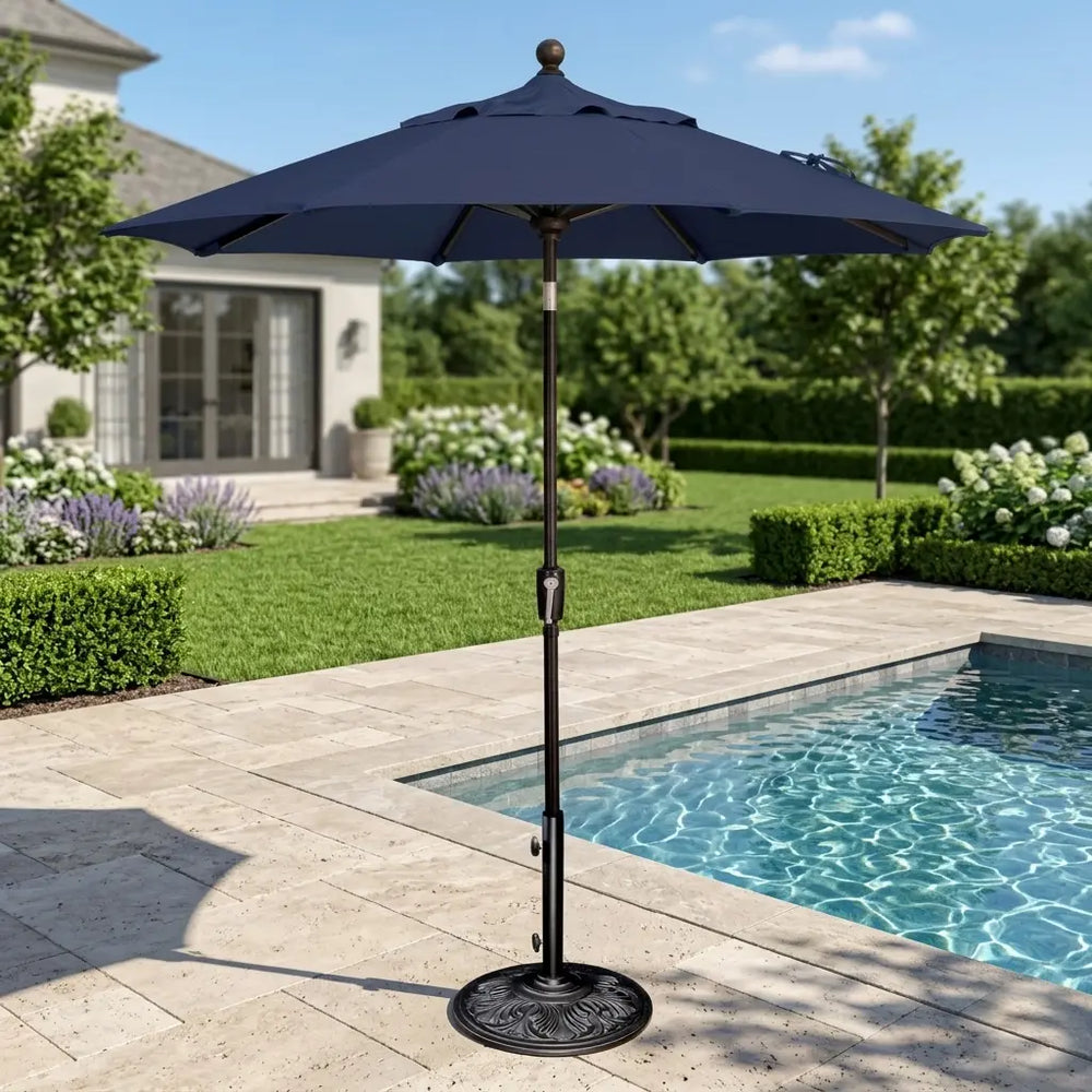 7.5' Classic Umbrella - Navy - The Great Escape