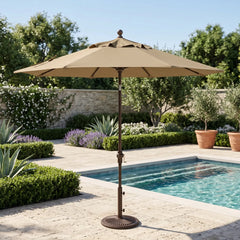9' Classic Umbrella - Champagne - The Great Escape