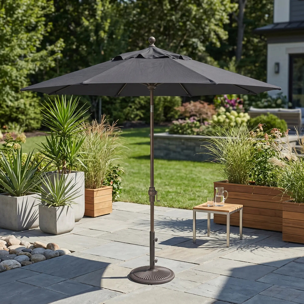 9' Classic Umbrella Charcoal - The Great Escape