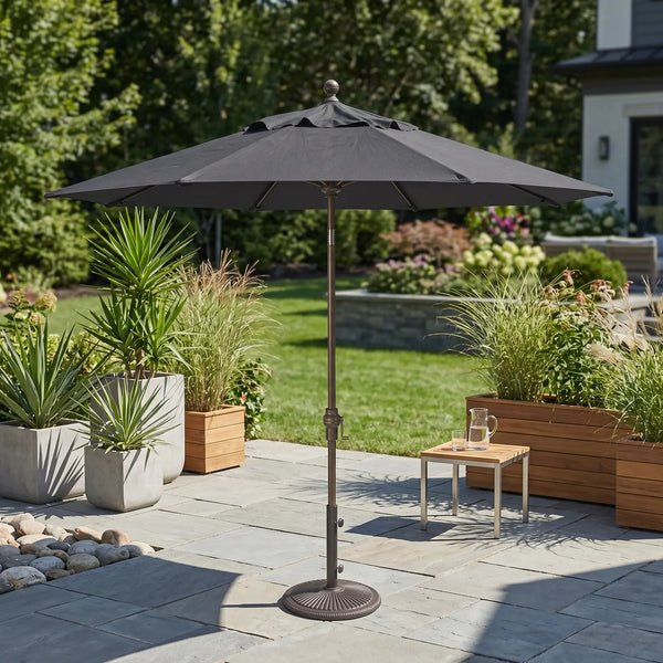 9' Classic Umbrella Charcoal - The Great Escape