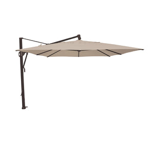 10'x13' Classic Rectangle AKZ Cantilever Umbrella Champagne Linen - The Great Escape